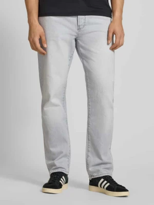 Jeansy o kroju straight fit z czystej bawełny model 'EDGE' Only & Sons
