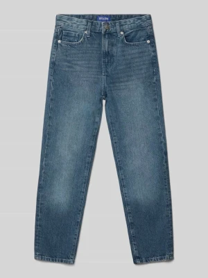 Jeansy o kroju straight fit z czystej bawełny model ‘EDGE’ Only & Sons Niebieski