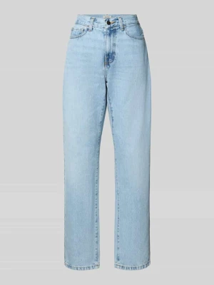 Jeansy o kroju straight fit z czystej bawełny model 'Noxon' Carhartt WIP Jasnoniebieski