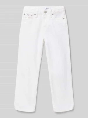 Jeansy o kroju straight fit z czystej bawełny Polo Ralph Lauren Kids