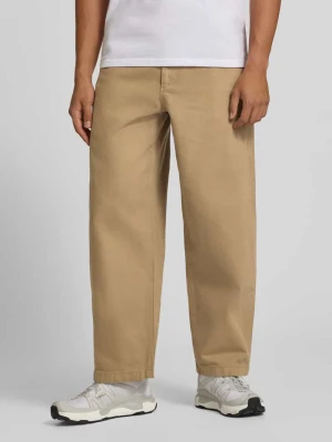 Jeansy o kroju straight fit z czystej bawełny REVIEW Beżowy
