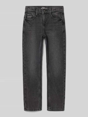 Jeansy o kroju straight fit z czystej bawełny s.Oliver RED LABEL