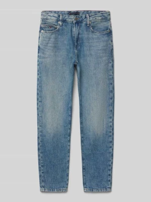 Jeansy o kroju straight fit z czystej bawełny Tommy Hilfiger Teens