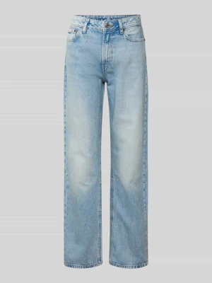 Jeansy o kroju straight fit z detalem z logo Calvin Klein Jeans