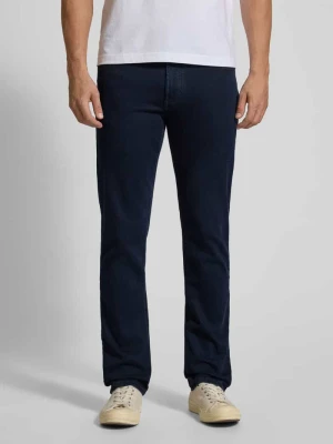Jeansy o kroju straight fit z detalem z logo Christian Berg Men