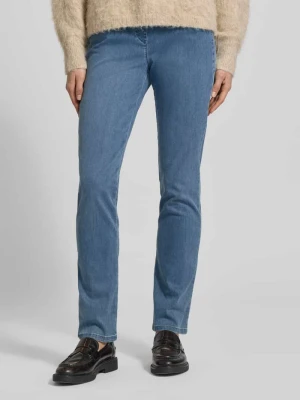 Jeansy o kroju straight fit z dodatkiem lyocellu model ‘Pamina’ Raphaela By Brax