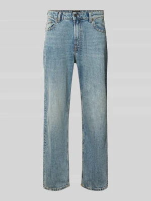 Jeansy o kroju straight fit z dodatkiem wełny model 'Classic' Jack&Jones Jasnoniebieski