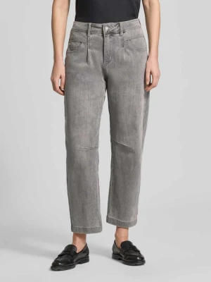 Jeansy o kroju straight fit z dodatkiem wiskozy model ‘Barrel’ Buena Vista