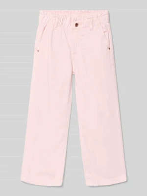 Jeansy o kroju straight fit z elastycznym pasem model ‘Palazzo’ Guess