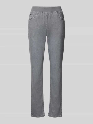 Jeansy o kroju straight fit z elastycznym pasem Raphaela By Brax