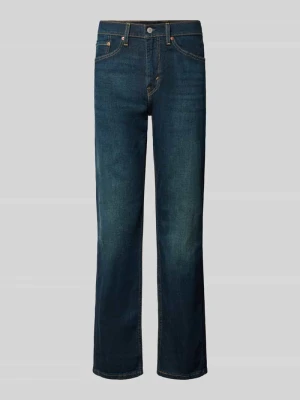 Jeansy o kroju straight fit z mieszanka bawełny model '505®' Levi's Jeansowy niebieski