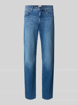 Jeansy o kroju straight fit z mieszanka bawełny model 'Cadiz' BRAX Jeansowy niebieski