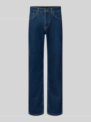 Jeansy o kroju straight fit z mieszanka bawełny model 'Cash' Pepe Jeans Niebieski