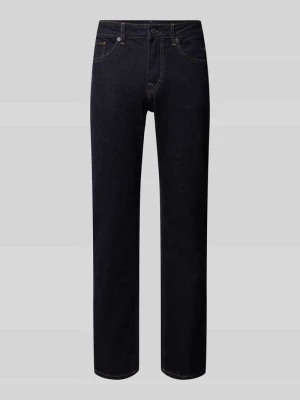 Jeansy o kroju straight fit z mieszanka bawełny model 'Cash' Pepe Jeans Niebieski
