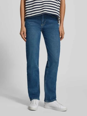 Jeansy o kroju straight fit z mieszanka bawełny od Jake*s Casual 'Sulli' Ciemnoniebieski melanż