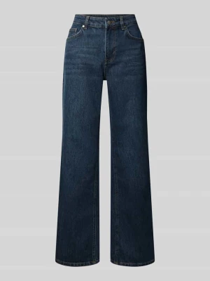 Jeansy o kroju straight fit z mieszanka bawełny model 'The Louis' My Essential Wardrobe Ciemnoniebieski