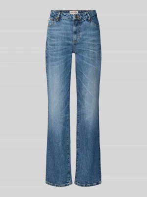 Jeansy o kroju straight fit z mieszanki bawełny Guess Jeansowy niebieski
