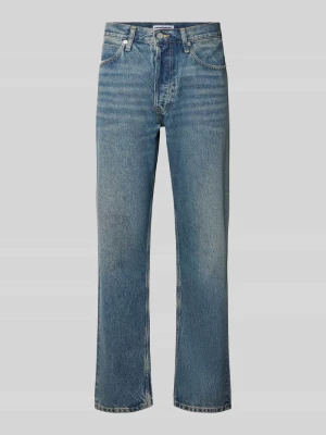 Jeansy o kroju straight fit z mieszanki bawełny i lyocellu model 'MAADOX' ARMEDANGELS Jeansowy niebieski