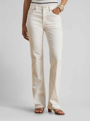 Proste jeansy o kroju Straight Fit z mieszanki bawełny Lauren Ralph Lauren