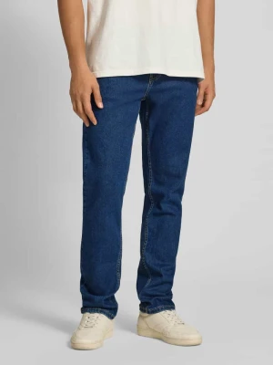 Jeansy o kroju straight fit z mieszanki bawełny model ‘CASH’ Pepe Jeans Ciemnoniebieski