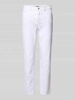 Jeansy o kroju straight fit z mieszanki bawełny model 'EMILY' Only