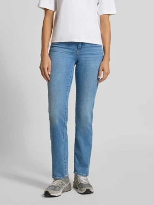 Jeansy o kroju straight fit z mieszanki bawełny model ‘FLASH’ Vero Moda Jeansowy niebieski