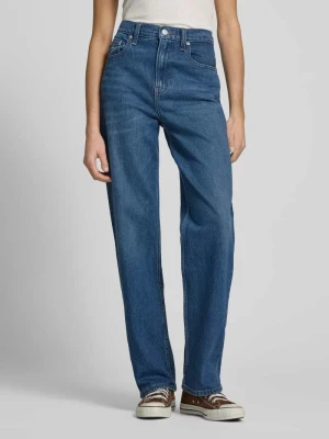 Jeansy o kroju straight fit z mieszanki bawełny model ‘LAYLA’ Tommy Jeans Jeansowy niebieski