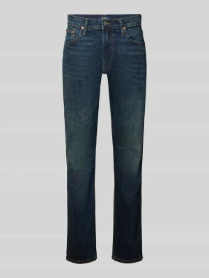 Jeansy o kroju straight fit z mieszanki bawełny Polo Ralph Lauren Czarny
