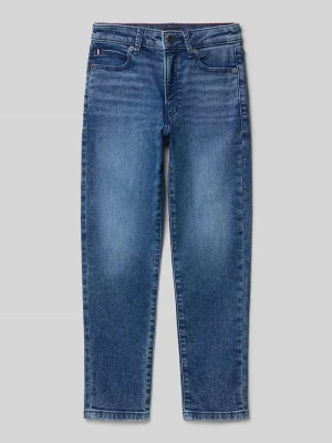 Jeansy o kroju straight fit z mieszanki bawełny Tommy Hilfiger Teens