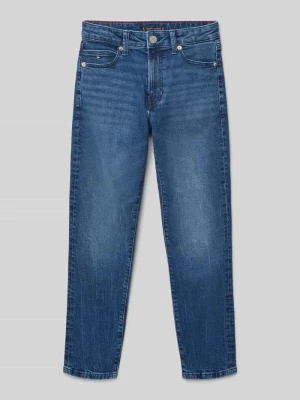 Jeansy o kroju straight fit z mieszanki bawełny Tommy Hilfiger Teens