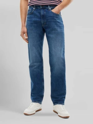 Jeansy o kroju straight fit z mieszanki bawełny Tommy Jeans Jeansowy niebieski