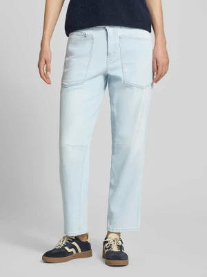 Jeansy o kroju straight fit z naszywanymi kieszeniami model 'Melly' OPUS PANTS