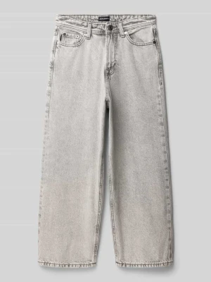 Jeansy o kroju straight fit z naszywką z logo model ‘Iron’ jack & jones