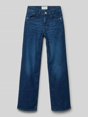 Jeansy o kroju straight fit z naszywką z logo model 'Mara' CARS JEANS