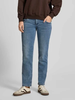 Jeansy o kroju straight fit z wpuszczanymi kieszeniami model ‘Anna’ Buena Vista
