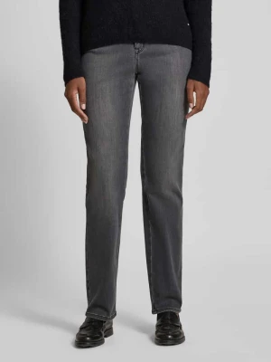 Jeansy o kroju straight fit z wpuszczanymi kieszeniami model ‘CAROLA THERMO’ BRAX