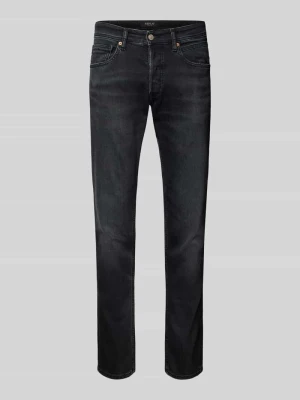 Jeansy o kroju straight fit z wpuszczanymi kieszeniami model ‘GROVER’ Replay