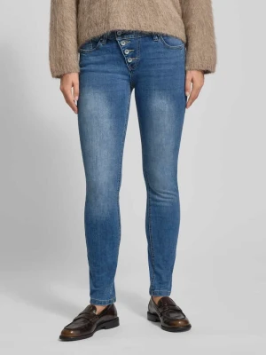 Jeansy o kroju straight fit z zapięciem na guzik model ‘Malibu’ Buena Vista