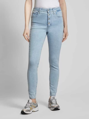 Jeansy o kroju super skinny fit z wysokim stanem Calvin Klein Jeans