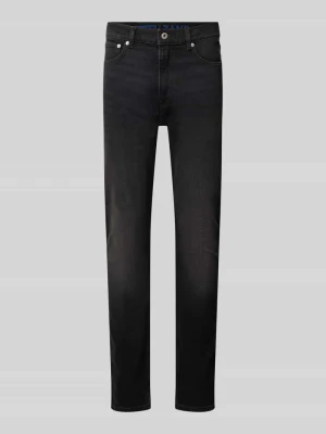 Jeansy o kroju super slim fit z mieszanki bawełny model 'Zane' Hugo Czarny