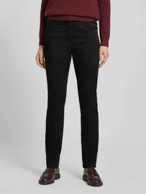 Jeansy o kroju super slim fit z wpuszczanymi kieszeniami model ‘Laura Glam’ Raphaela By Brax