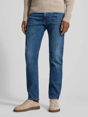 Jeansy o kroju tapered fit z 5 kieszeniami model ‘LYON’ Pierre Cardin