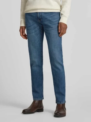 Jeansy o kroju tapered fit z 5 kieszeniami model ‘Lyon’ Pierre Cardin
