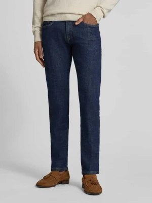 Jeansy o kroju tapered fit z 5 kieszeniami model ‘Lyon’ Pierre Cardin