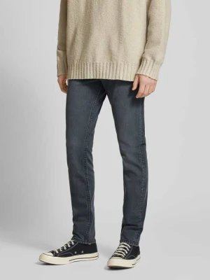 Jeansy o kroju tapered fit z 5 kieszeniami model ‘SPIKE’ Pepe Jeans Ciemnoszary