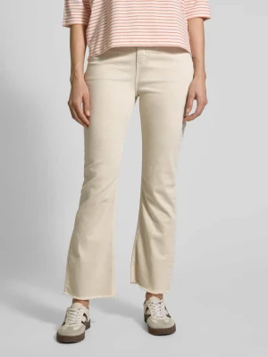 Jeansy o kroju tapered fit z dołem bez wykończenia model ‘Eboni’ Opus