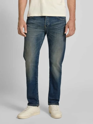 Jeansy o kroju tapered fit z efektem znoszenia model ‘MIKE’ jack & jones