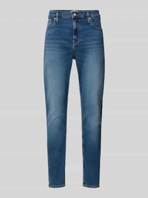 Jeansy o kroju tapered fit z mieszanka bawełny i lyocellu model 'AARJO TARPA' ARMEDANGELS Ciemnoniebieski