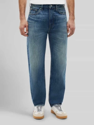 Jeansy o kroju tapered fit z mieszanki bawełny i lyocellu model 'SONNY' Tommy Jeans Ciemnoniebieski