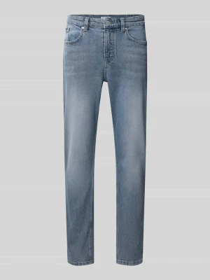 Jeansy o kroju tapered fit z mieszanki bawełny Marc O'Polo Jasnoniebieski
